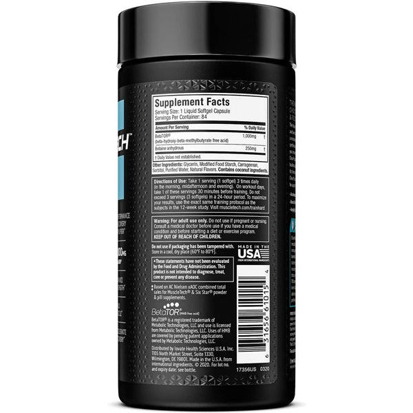 MuscleTech Clear Muscle Recovery Softgels