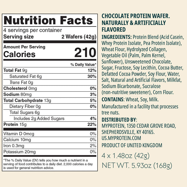 MyProtein Crispy Protein Wafers 4pk
