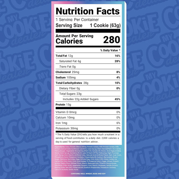My Cookie Dealer Protein Cookies 2.2oz 12pk