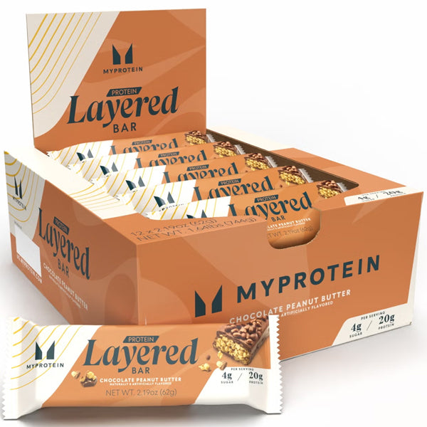 MyProtein Layered Protein Bars 12pk