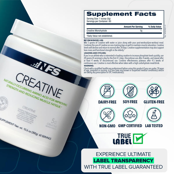 NFS Creatine Monohydrate 60 Servings