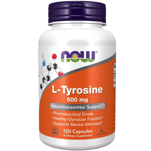 NOW Foods L-Tyrosine 500mg Capsules