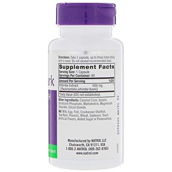 Natrol Yohimbe Bark Men's Health Capsules