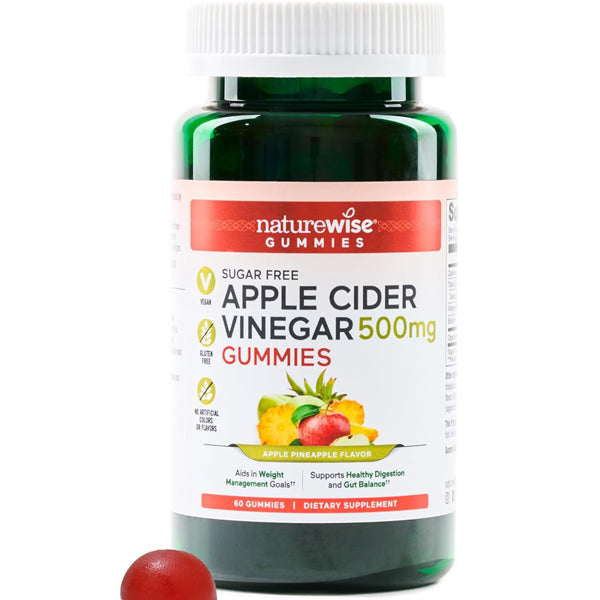 NatureWise Apple Cider Vinegar 500mg 60 Gummies