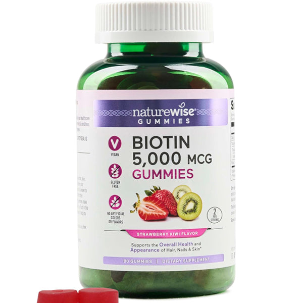 NatureWise Biotin 5000mcg 60 Gummies