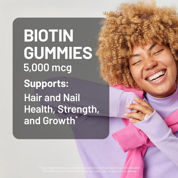 NatureWise Biotin 5000mcg 60 Gummies