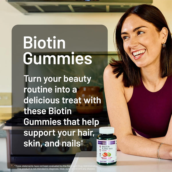 NatureWise Biotin 5000mcg 60 Gummies