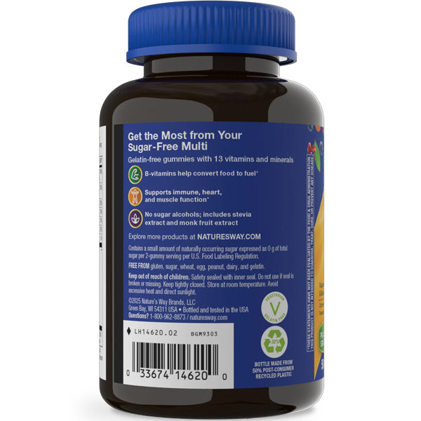 Nature's Way Alive! Men's Zero Sugar Multivitamin 50 Gummies