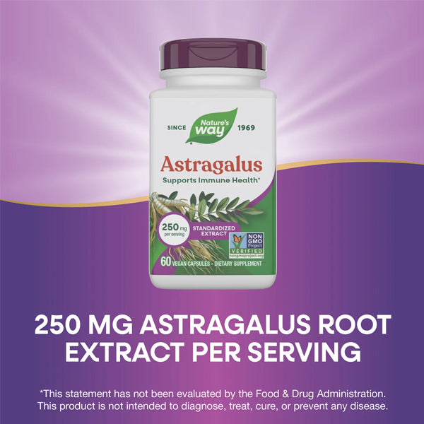 Nature's Way Astragalus 250mg 60 Capsules
