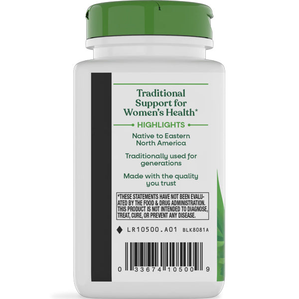 Nature's Way Black Cohosh Root 540mg 100 Capsules