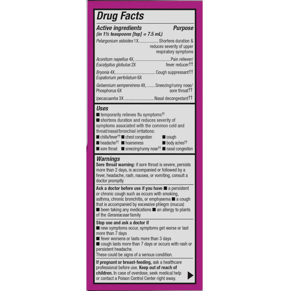 Nature's Way Umcka Cold & Flu Relief 4oz Syrup