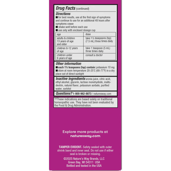 Nature's Way Umcka Cold & Flu Relief 4oz Syrup