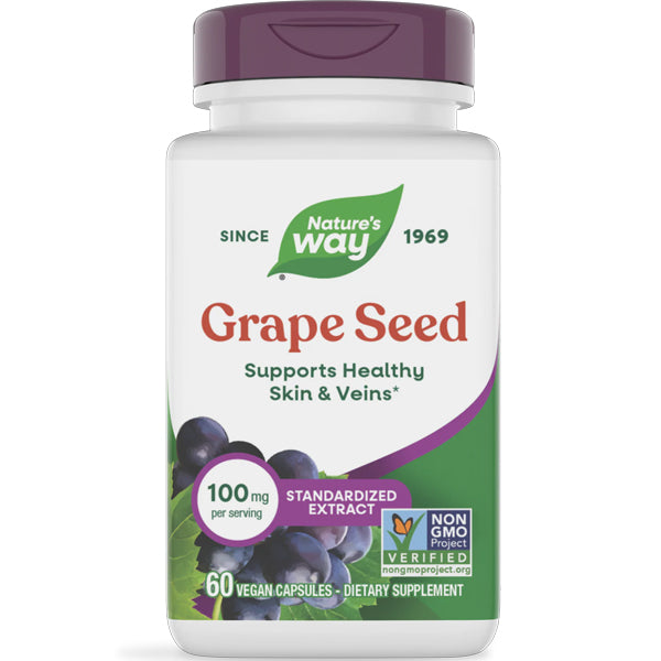 Nature's Way Grape Seed Standardized Extract 100mg 60 Capsules