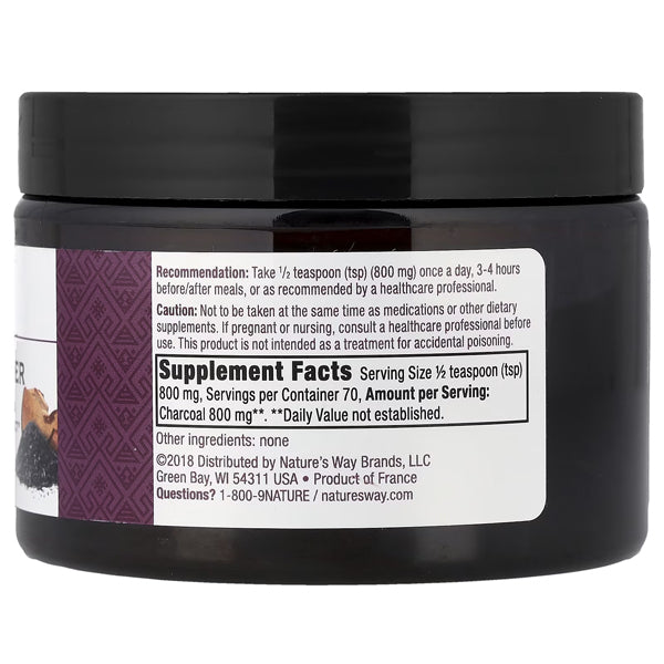 Nature's Way Premium Herbal Charcoal 1.9oz Powder