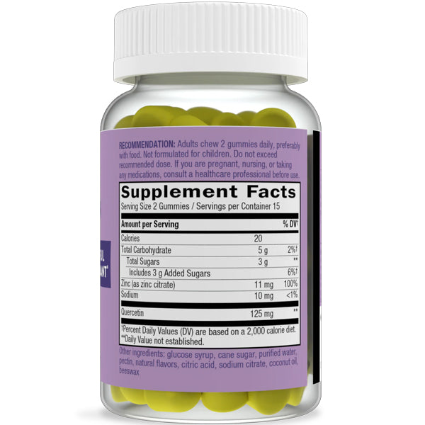 Nature's Way Quercetin with Zinc 30 Gummies