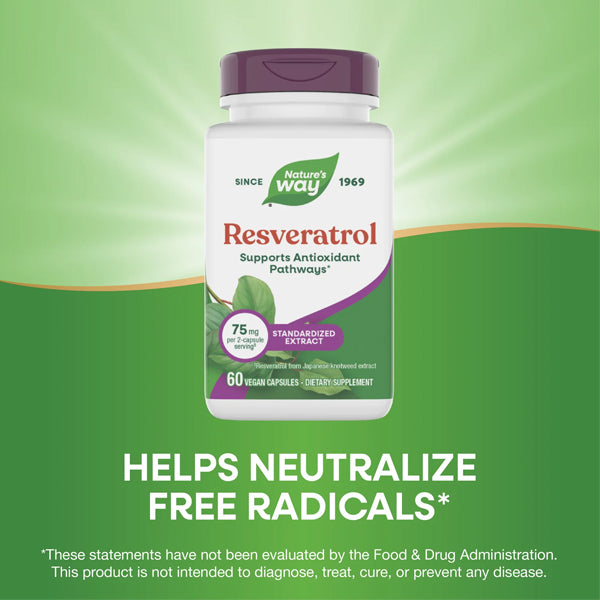 Nature's Way Resveratrol 60 Capsules