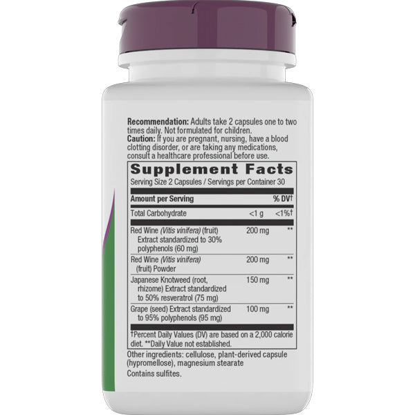 Nature's Way Resveratrol 60 Capsules