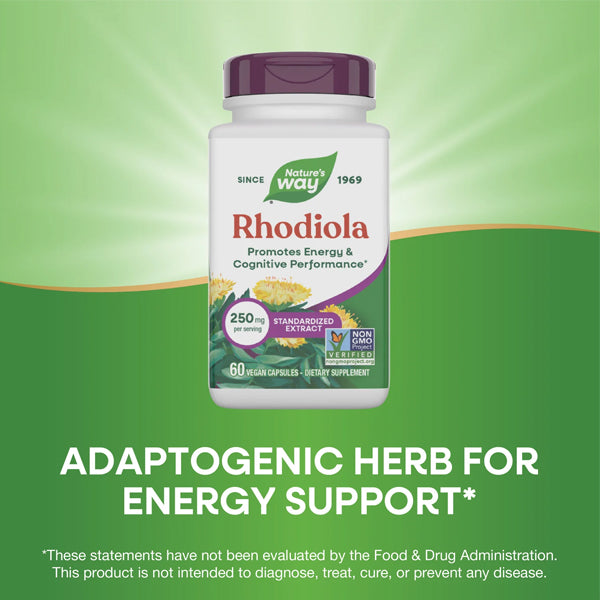 Nature's Way Rhodiola 250mg 60 Capsules