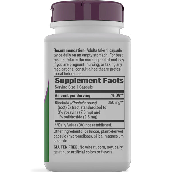 Nature's Way Rhodiola 250mg 60 Capsules