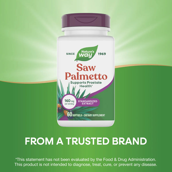 Nature's Way Saw Palmetto 160mg 60 Softgels