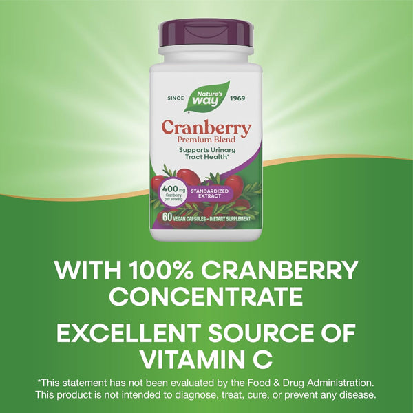 Nature's Way Cranberry Premium Blend 400mg 60 Capsules