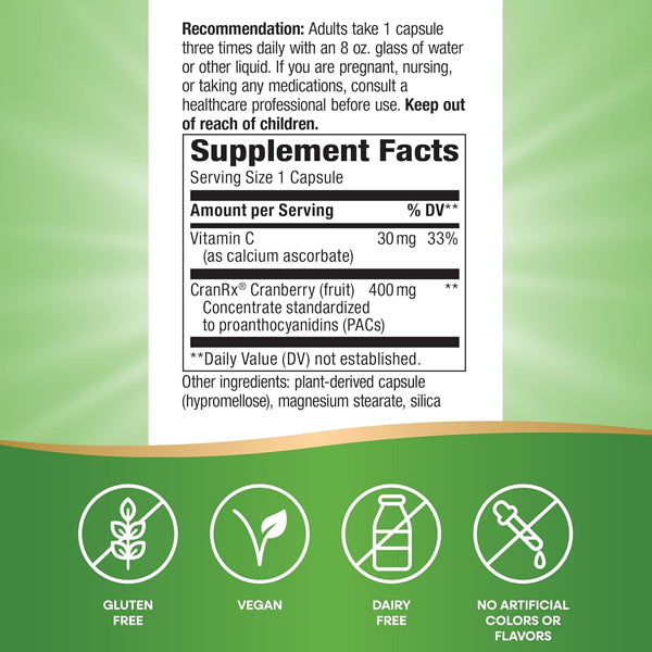 Nature's Way Cranberry Premium Blend 400mg 60 Capsules