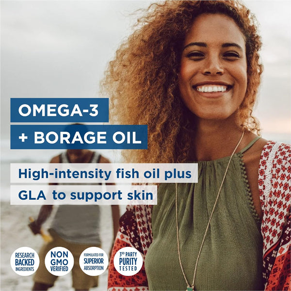 Nordic Naturals Nordic Beauty Omega-3+Borage Oil Softgels