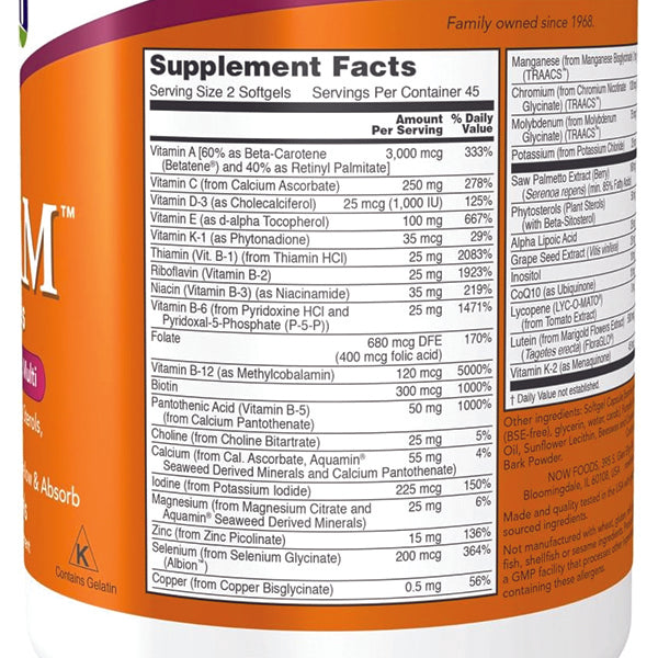 Now Foods Adam™ Men's Multiple Vitamin Softgels