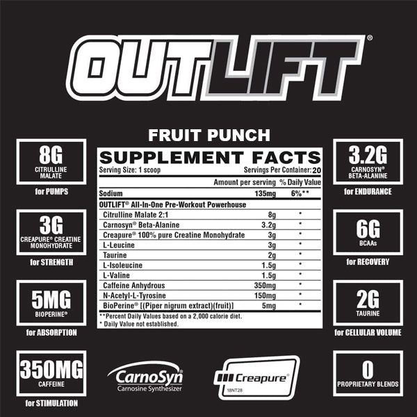 Nutrex Outlift Pre-Workout 20 Servings