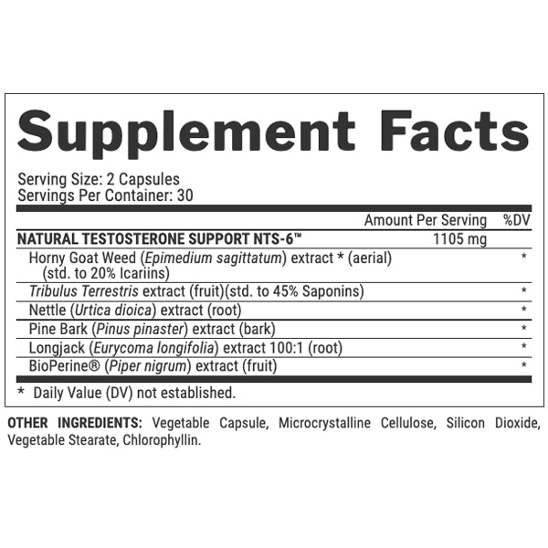 Nutrex Vitrix Test Support NTS-6 Capsules