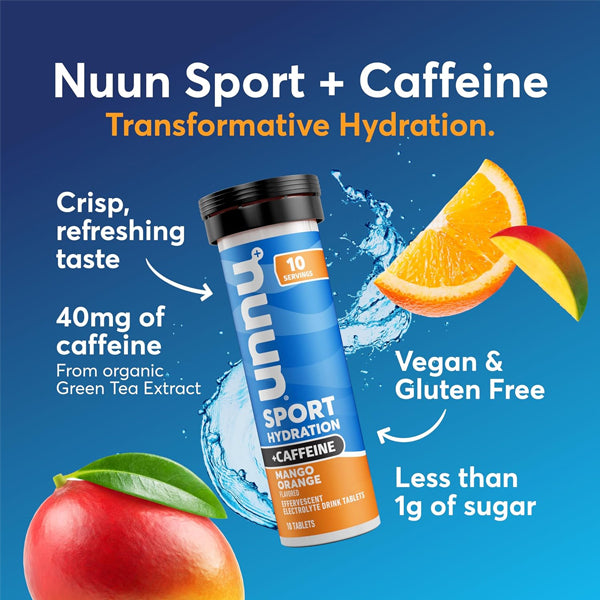 Nuun Sport Hydration +Caffeine 10 Tablets 8pk