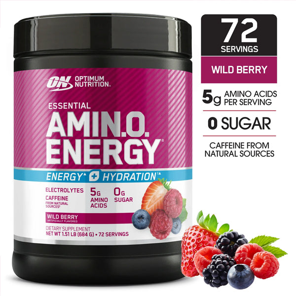 Optimum Nutrition Amin.o Energy Hydration + Focus 72 Servings