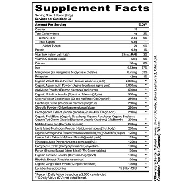 Panda Greens Natural Superfoods 30 Servings