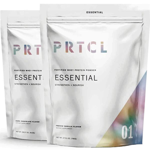 2 x 1.7lbs PRTCL Essential Fortified Whey Protein