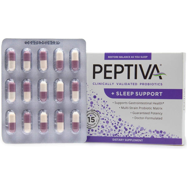 Peptiva Probiotics + Sleep Support 15 Capsules