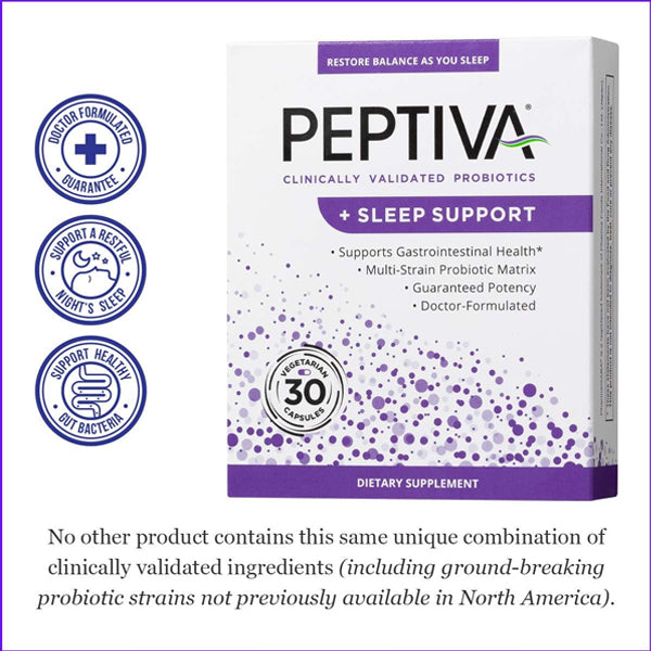 Peptiva Probiotics + Sleep Support 30 Capsules