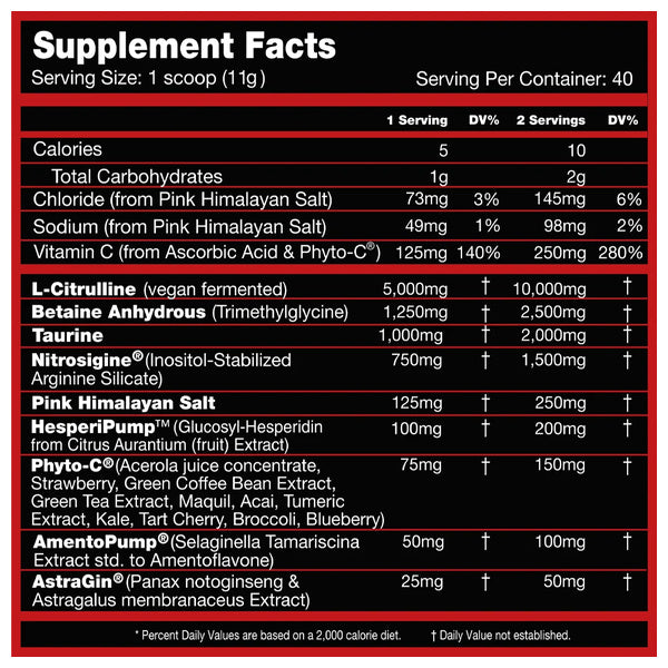 Performax Labs VasoMax Grand Pre-Workout Pump 40/20 Servings