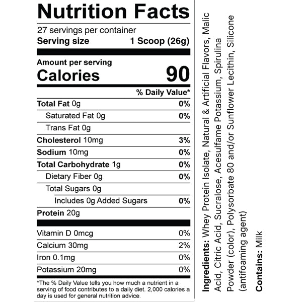 Perk Clear Isolate Protein 1.55lbs