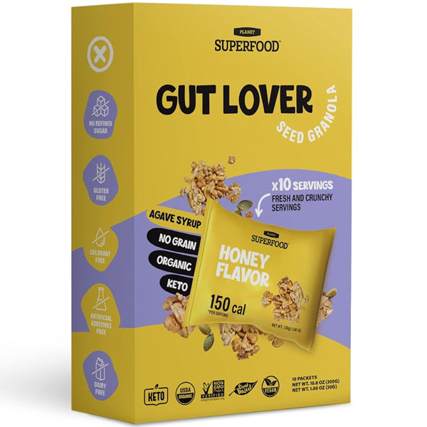 Planet Superfood Organic Seed Granola Protein Packs 10pk