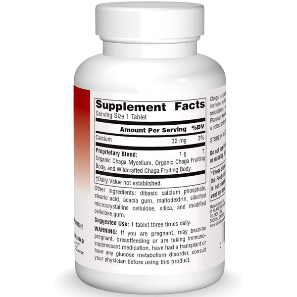 Planetary Herbals Full Spectrum Chaga 1000mg 60 Tablets