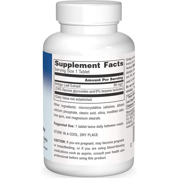 Planetary Herbals Ginkgo OptiMem 60mg 90 Tablets