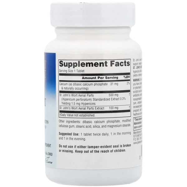 Planetary Herbals St. John’s Wort Extract 600mg 60 Tablets