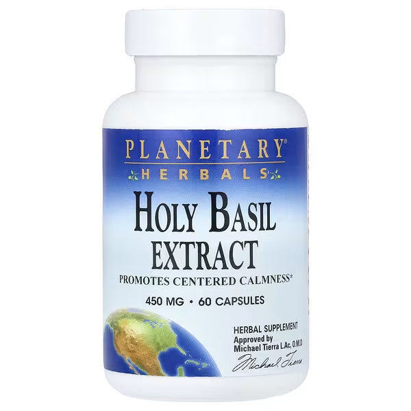 Planetary Herbals Holy Basil Extract 450mg 60 Capsules