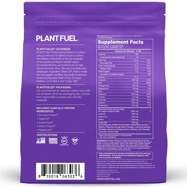 Plant Fuel Performance Protein 2.1lbs