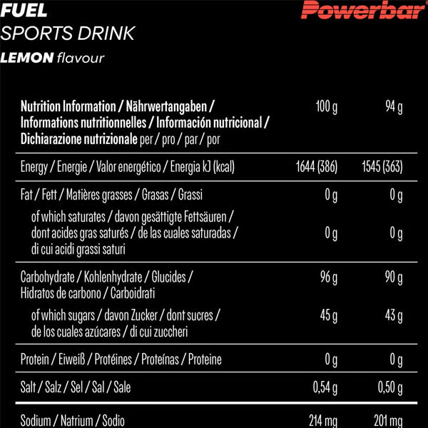 PowerBar Blackline 94g Fuel 90 Sports Drink 10pk