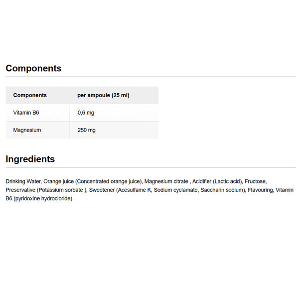 PowerBar Black Line 25ml Magnesium Liquid 20pk