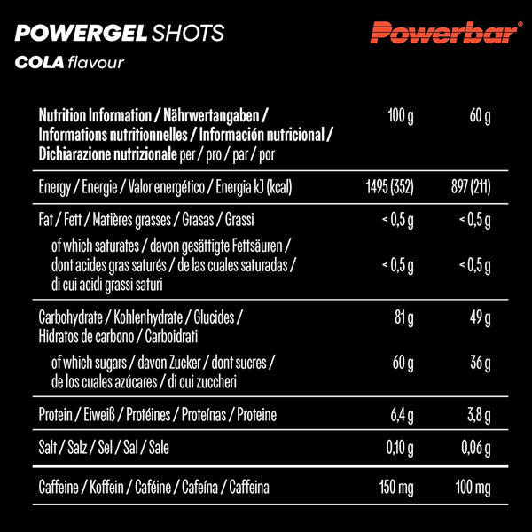 PowerBar PowerGel 60g Shots 24pk