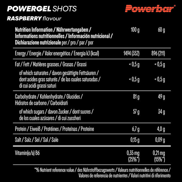 PowerBar PowerGel 60g Shots 24pk