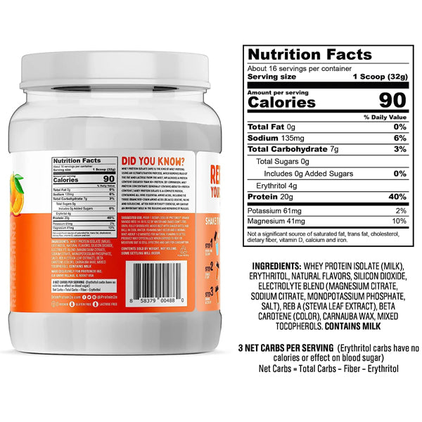 Protein2o Whey Protein Isolate 1.1lbs