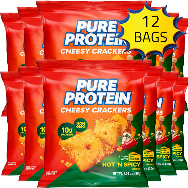 Pure Protein Cheesy Crackers 12pk